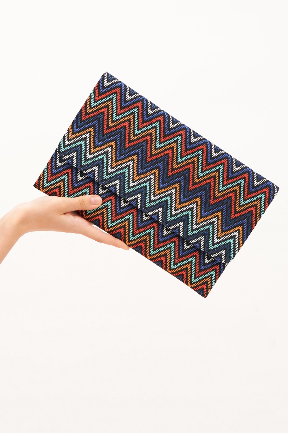 Pochette multicolor blu