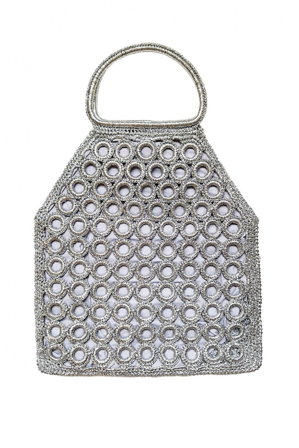 Borsa traforata argento