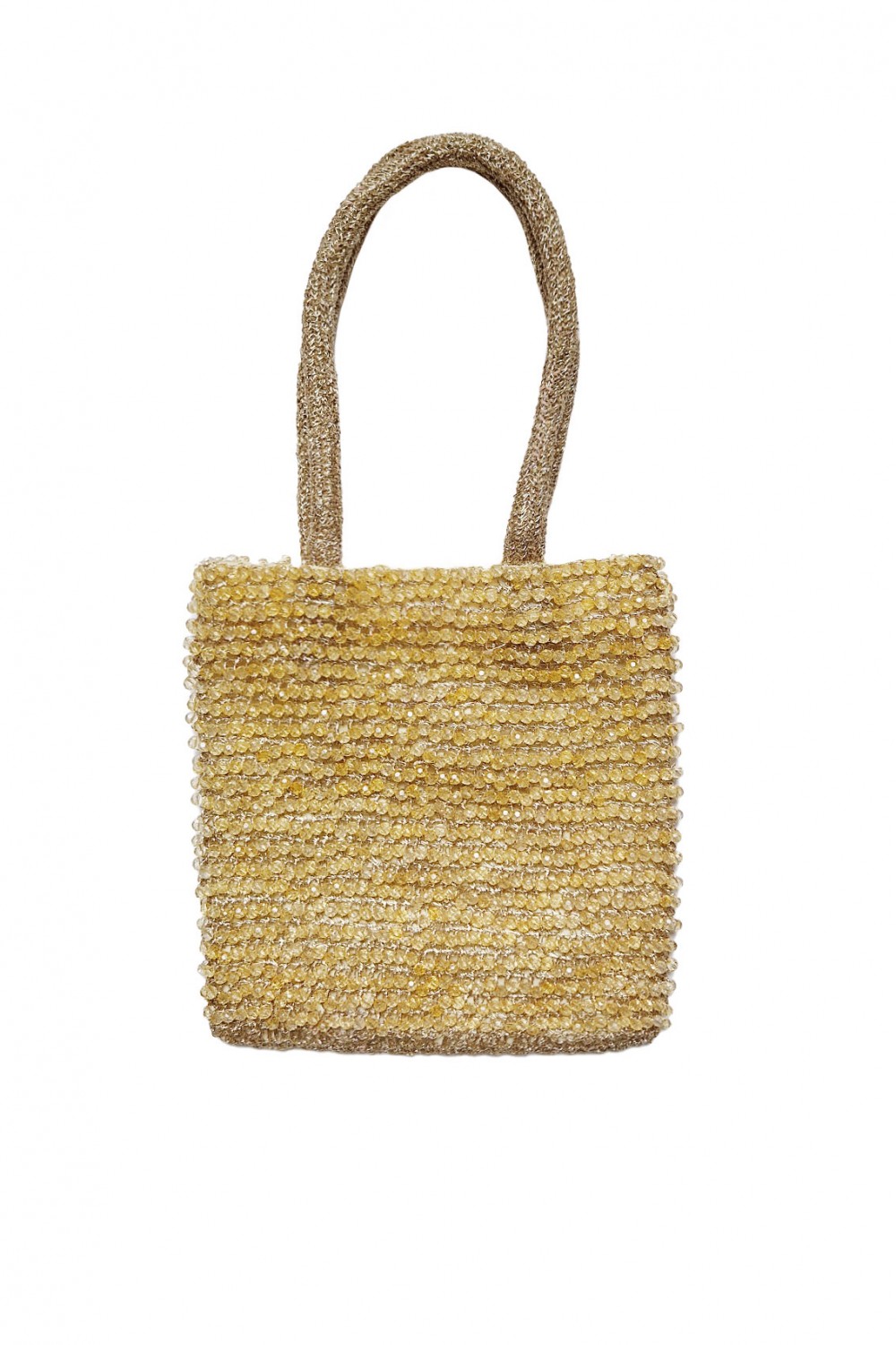 Borsa in maglia dorata
