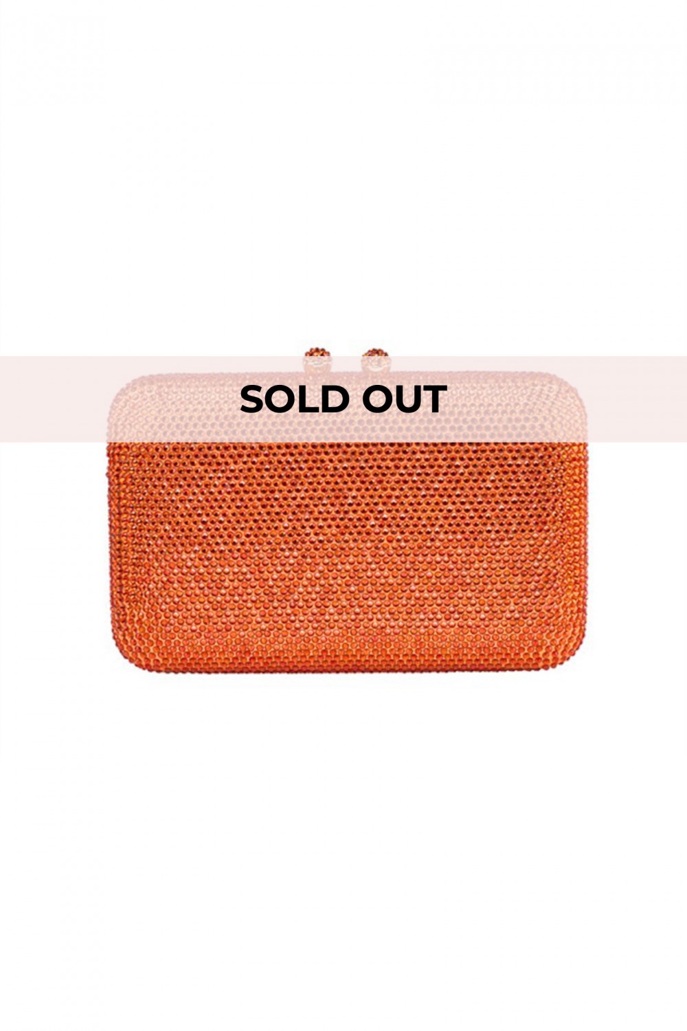 Clutch swarovski arancione