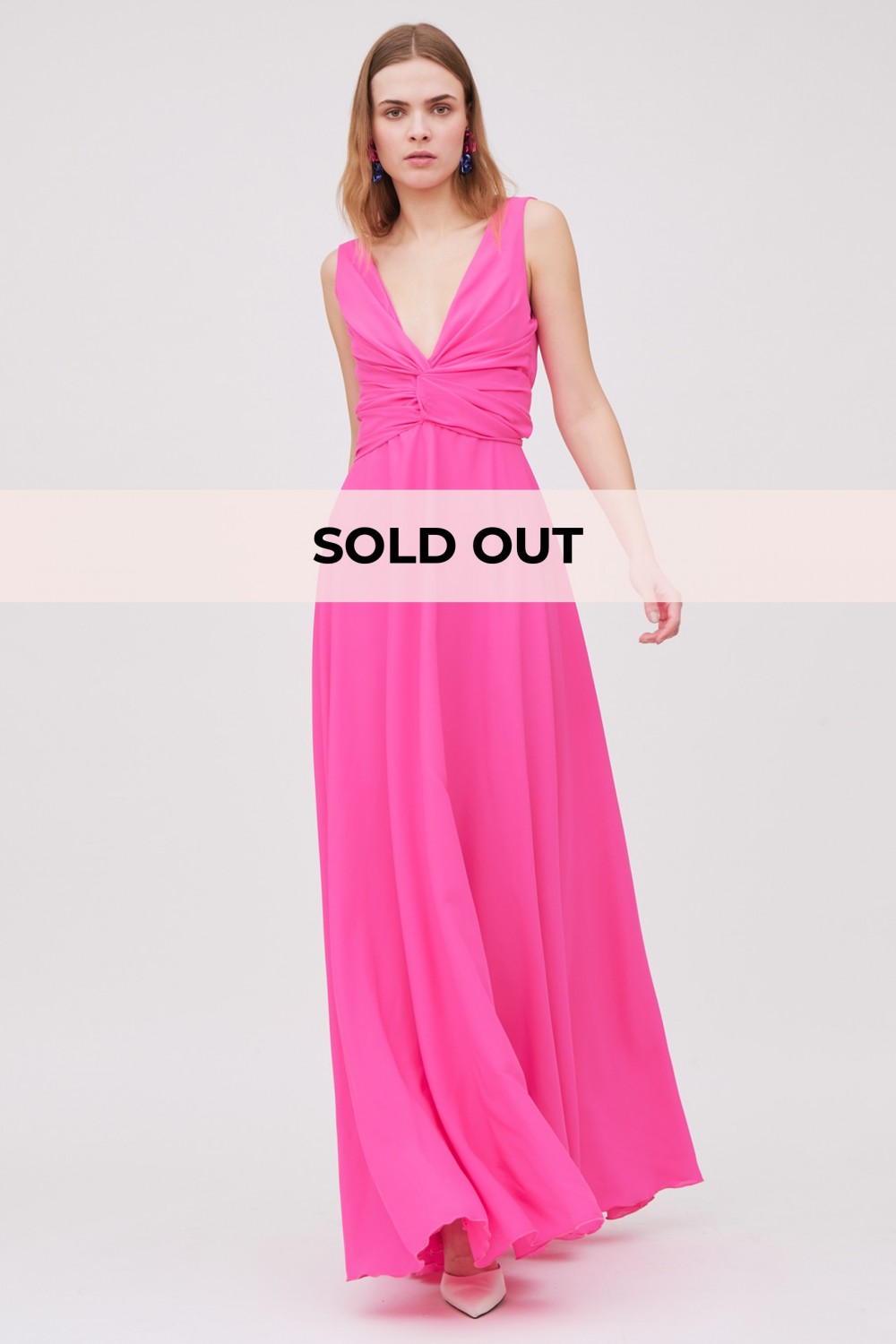 Abito lungo fucsia