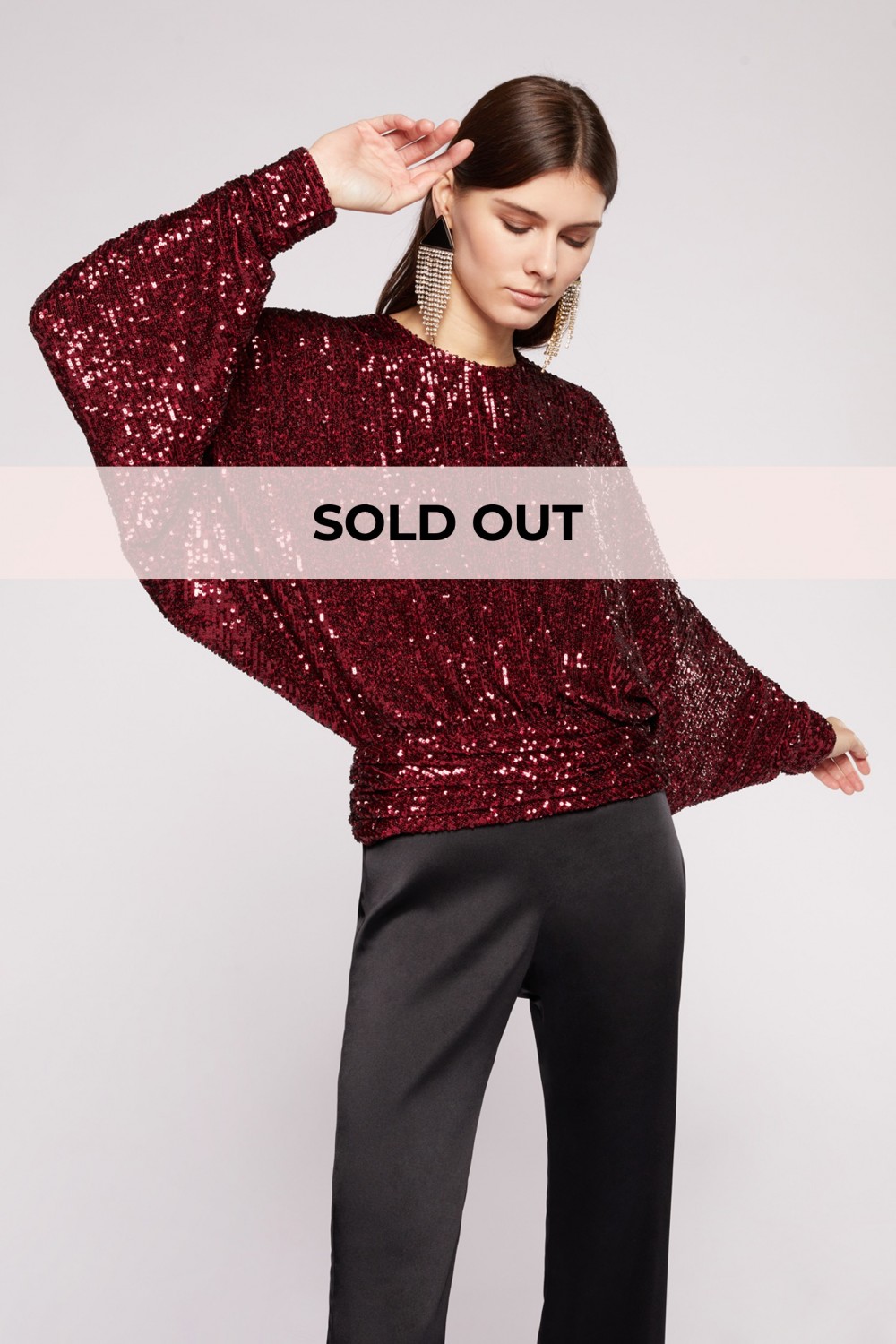 Top in paillettes