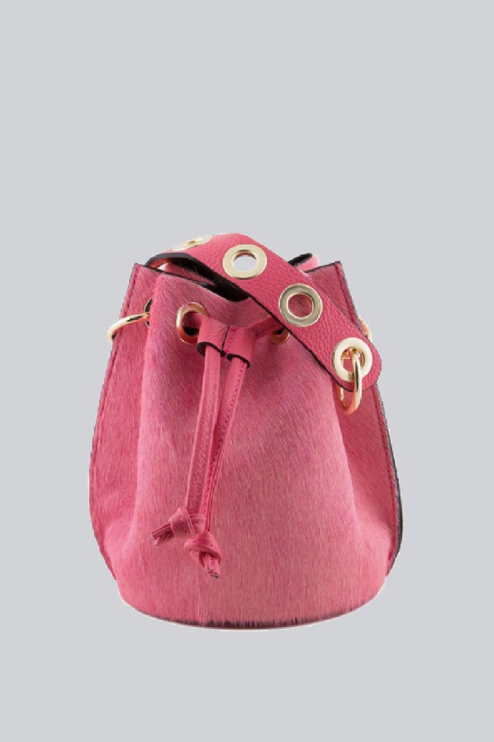 Mini secchiello in cavallino rosa
