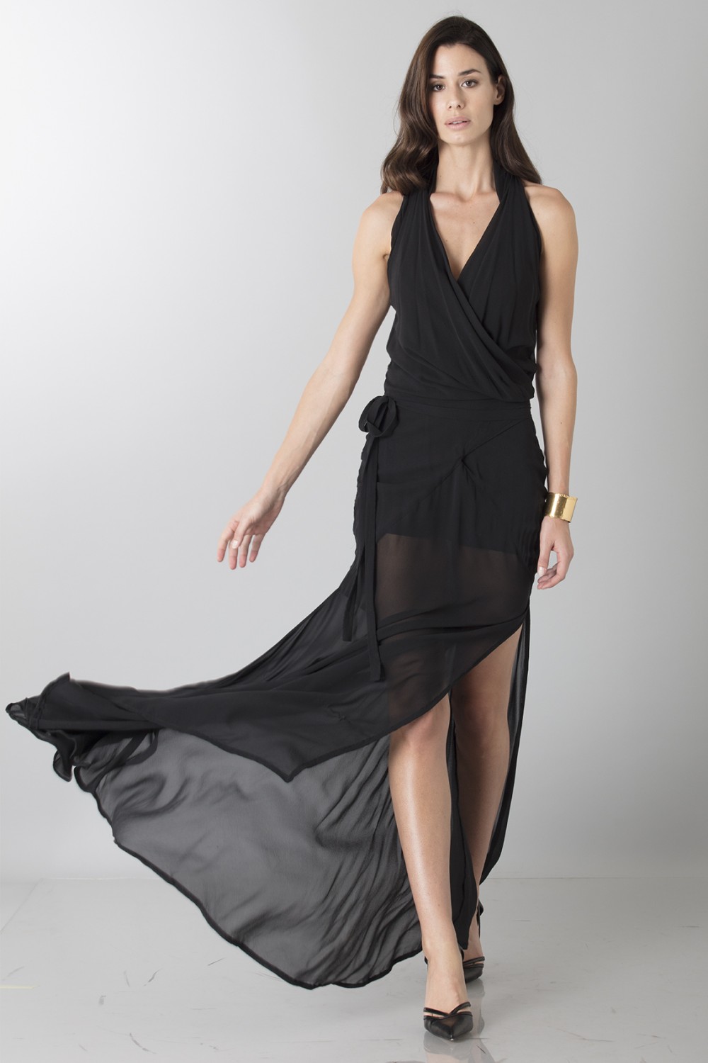 Vendita Abbigliamento Usato FIrmato - Abito nero con trasparenze - Vivienne Westwood - Drexcode -7