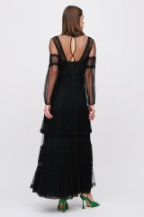 Drexcode - Abito in seta con inserti in pizzo e trasparenze - Alberta Ferretti - Vendita - 4