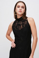 Drexcode - Abito nero in pizzo collo alto - Kathy Heyndels - Vendita - 3