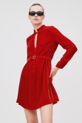 Drexcode - Mini abito velluto rosso - Dior - Noleggio - 2