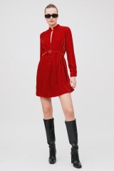 Drexcode - Mini abito velluto rosso - Dior - Noleggio - 3