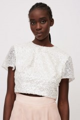 Drexcode - Top paillettes e gonna rosa - Elodie Brides - Noleggio - 2