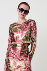 Drexcode - Crop top jacquard lamè - Nervi - Noleggio - 1