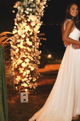 Drexcode - Abito con ricami in pizzo - Luisa Sposa - Noleggio - 5