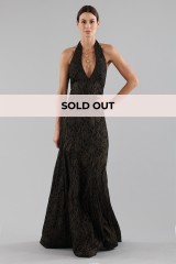 Drexcode - Abito con pizzo broccato oro - Halston - Vendita - 2