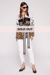 Drexcode - Cardigan animalier bianco - Hayley Menzies - Vendita - 1