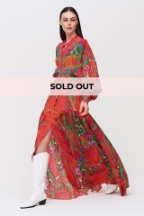 Drexcode - Abito Alice Garden Rosso - Koré Collections - Vendita - 1