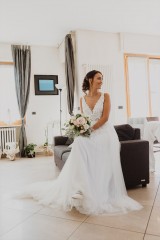 Drexcode - Abito tulle e macramè - Nicole Spose - Noleggio - 3