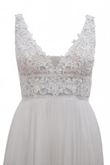 Drexcode - Abito tulle e macramè - Nicole Spose - Noleggio - 6