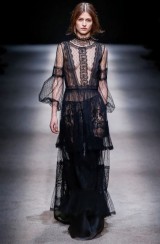 Drexcode - Abito in seta con inserti in pizzo e trasparenze - Alberta Ferretti - Vendita - 7