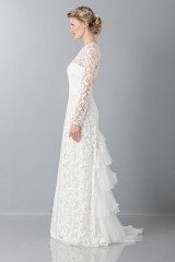 Drexcode - Abito da sposa in pizzo con strascico - Alberta Ferretti - Vendita - 4