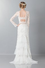 Drexcode - Abito da sposa in pizzo con strascico - Alberta Ferretti - Vendita - 2