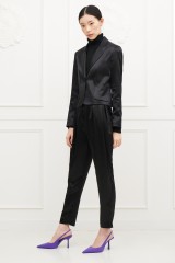 Drexcode - Completo lucido nero con giacca e pantalone  - Giuliette Brown - Noleggio - 1