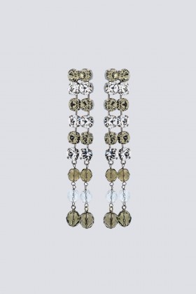 Orecchini in metallo e strass - Sharra Pagano - Vendita Drexcode - 2