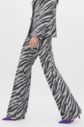 Pantaloni stampa zebra - Giuliette Brown - Noleggio Drexcode - 1