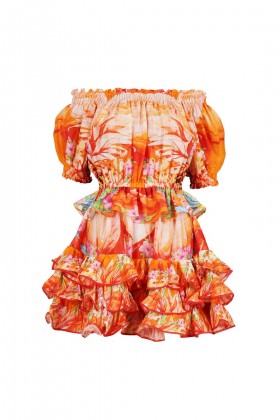 Mini dress arancione - Koré Collections - Noleggio Drexcode - 1