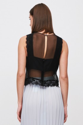 Top con paillettes e trasparenze - Alberta Ferretti - Vendita Drexcode - 2