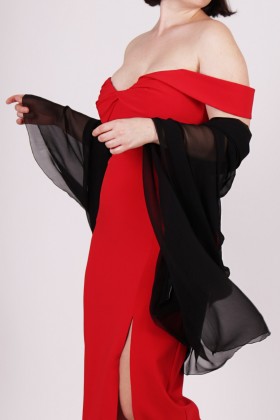Stola nera - Alberta Ferretti - Vendita Drexcode - 1
