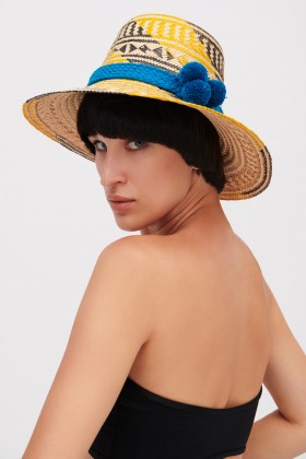 Cappello Colombiano giallo e marrone - Apaya - Vendita Drexcode - 2