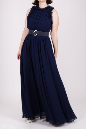 Abito lungo blu - Badgley Mischka - Noleggio Drexcode - 1