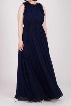 Abito lungo blu - Badgley Mischka - Noleggio Drexcode - 2