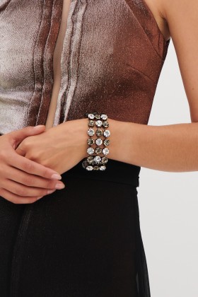Bracciale in metallo e strass - Sharra Pagano - Vendita Drexcode - 1