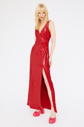 Abito lungo rosso - Halston - Vendita Drexcode - 1