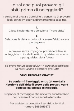 Abito corto arancio con scollo a V - Rhea Costa - Noleggio Drexcode - 2