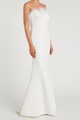 Abito bustier piume - Rebecca Vallance - Noleggio Drexcode - 2