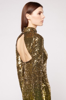 Abito paillettes oro - Temperley London - Vendita Drexcode - 2