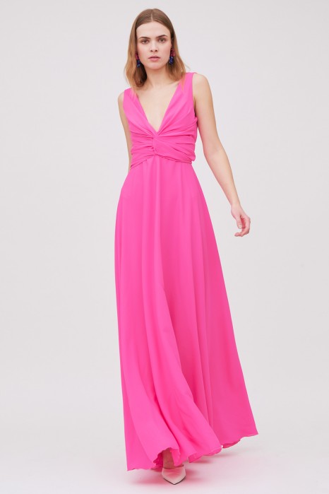 Abito lungo fucsia