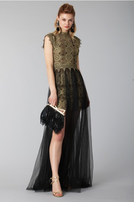 Abito con gonna in tulle sales