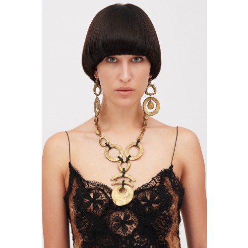 Vendita Abbigliamento Firmato - Collana con ciondoli e pendenti - Alberta Ferretti - Drexcode2