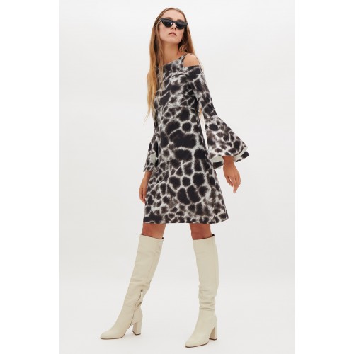 Vendita Abbigliamento Firmato - Abito con fantasia giraffa - Chiara Boni - Drexcode3