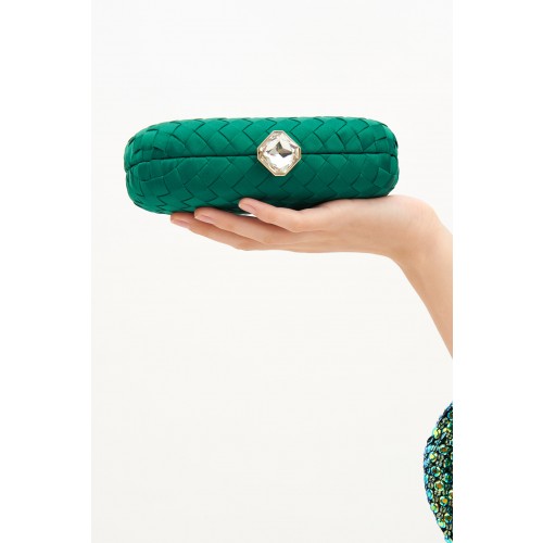 Vendita Abbigliamento Firmato - Clutch smeraldo - Anna Cecere - Drexcode3