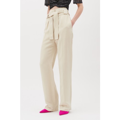 Vendita Abbigliamento Firmato - Pantaloni in lino con cintura - IRO - Drexcode2
