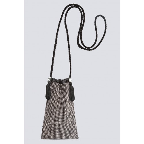 Noleggio Abbigliamento Firmato - Micro pouch bag con cristalli - CA&LOU - Drexcode -1