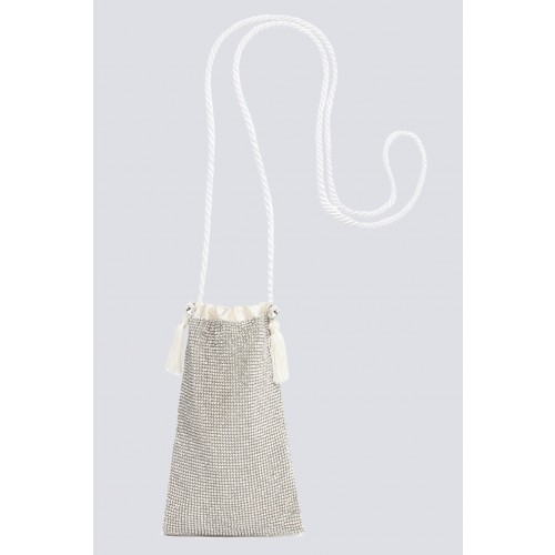 Noleggio Abbigliamento Firmato - Micro pouch bag con cristalli - CA&LOU - Drexcode -1