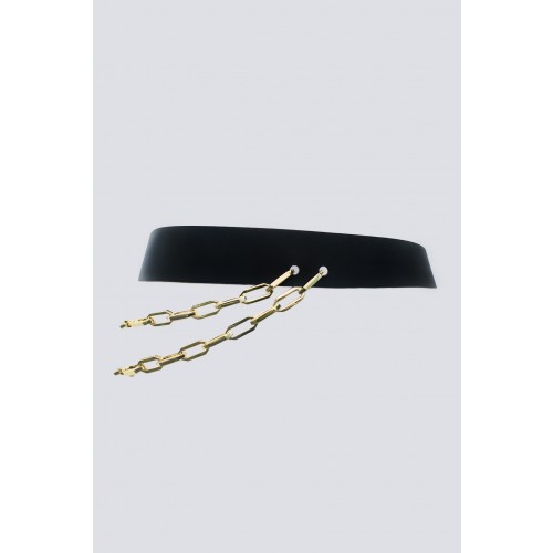 Vendita Abbigliamento Firmato - Cintura doppia catena in pelle - Maison Vaincourt - Drexcode1