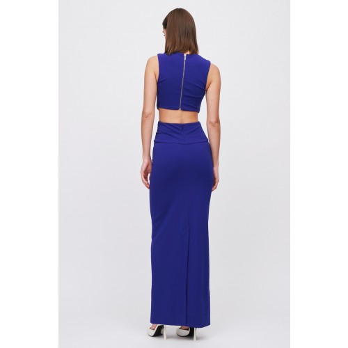 Vendita Abbigliamento Firmato - Abito cutout blu - Nicole Miller - Drexcode4