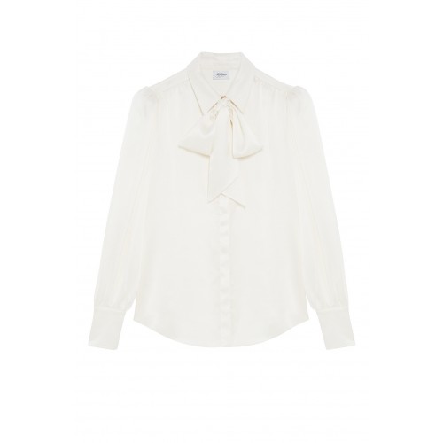 Noleggio Abbigliamento Firmato - Camicia bianca in seta con fiocco - Redemption - Drexcode -2