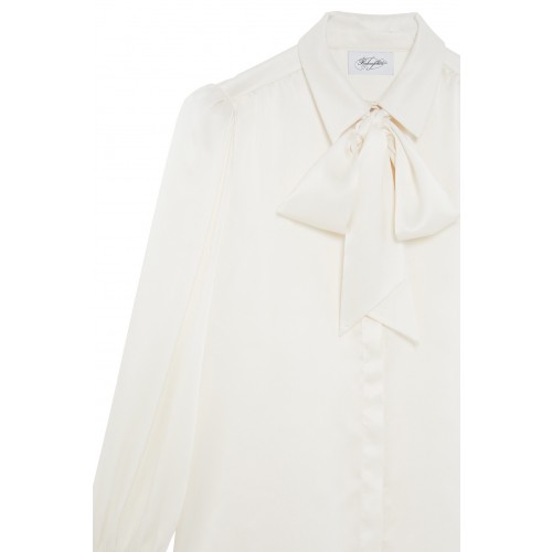 Noleggio Abbigliamento Firmato - Camicia bianca in seta con fiocco - Redemption - Drexcode -4