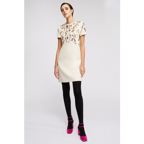 Vendita Abbigliamento Firmato - Abito corto con applicazioni floreali - Valentino - Drexcode1
